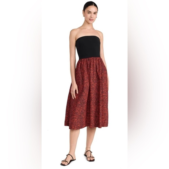 NWT Nation LTD Gabbriette Dress Strapless Abstract Swirl Sz M - Picture 2 of 16